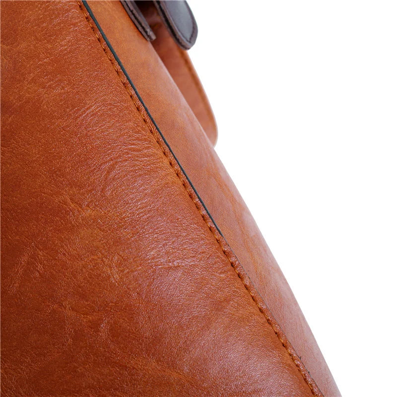 Premium Genuine Leather Kit – Handbag + Wallet + Clutch + Complimentary Toiletry Bag