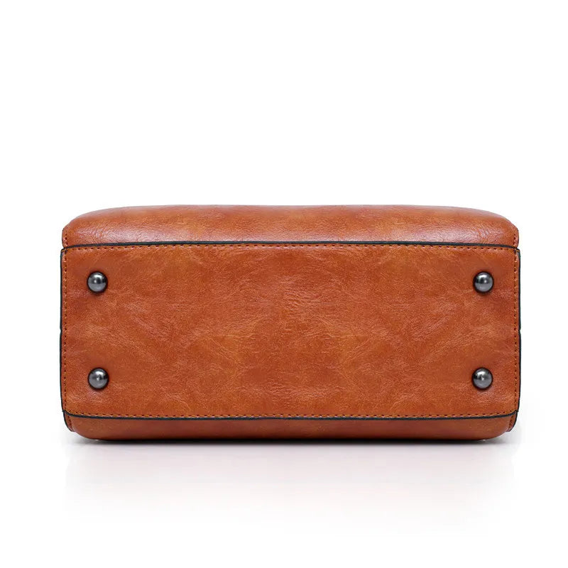 Premium Genuine Leather Kit – Handbag + Wallet + Clutch + Complimentary Toiletry Bag