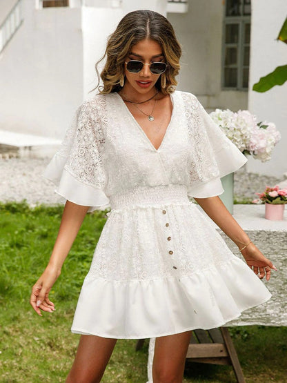 Vintage White Lace Dress