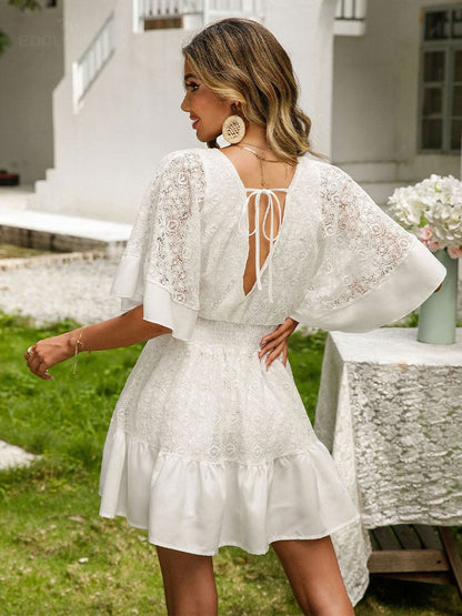 Vintage White Lace Dress