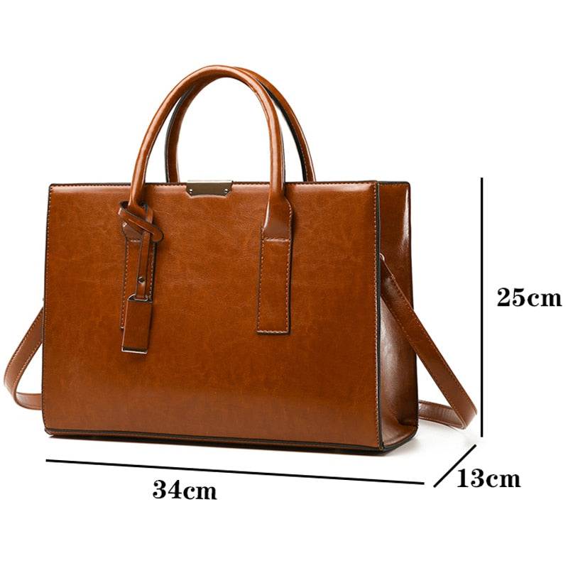 Women’s Leather Set – Handbag + 2 Wallets – Premium Bags