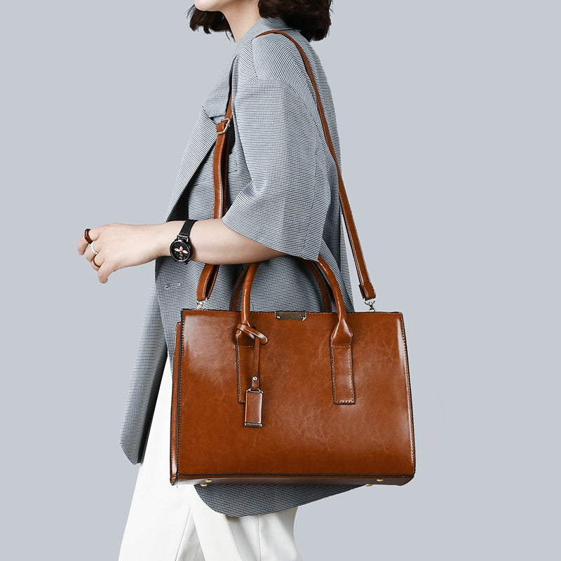 Women’s Leather Set – Handbag + 2 Wallets – Premium Bags